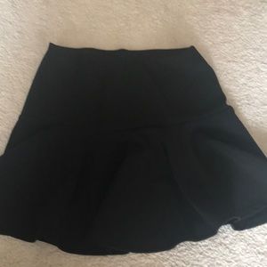 Black circular skirt